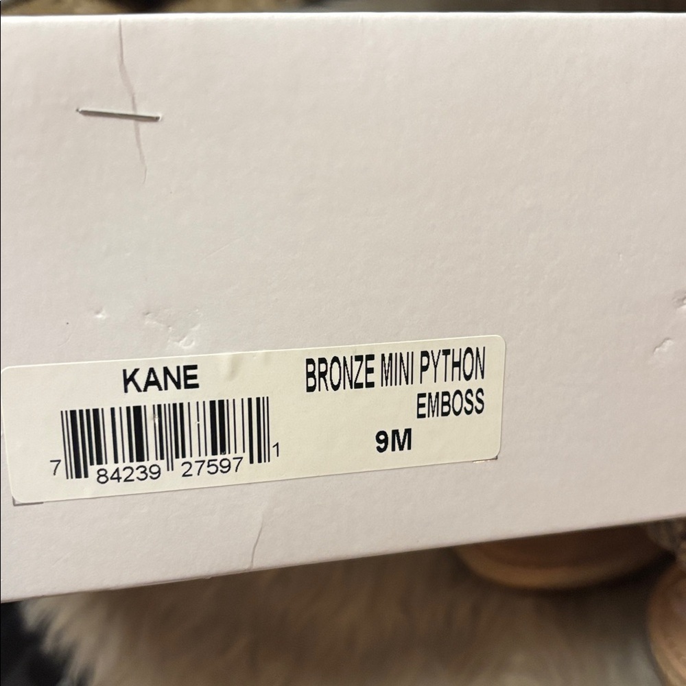 Simply Pelle Kane Snakeskin Python Bronze Wedge S… - image 7